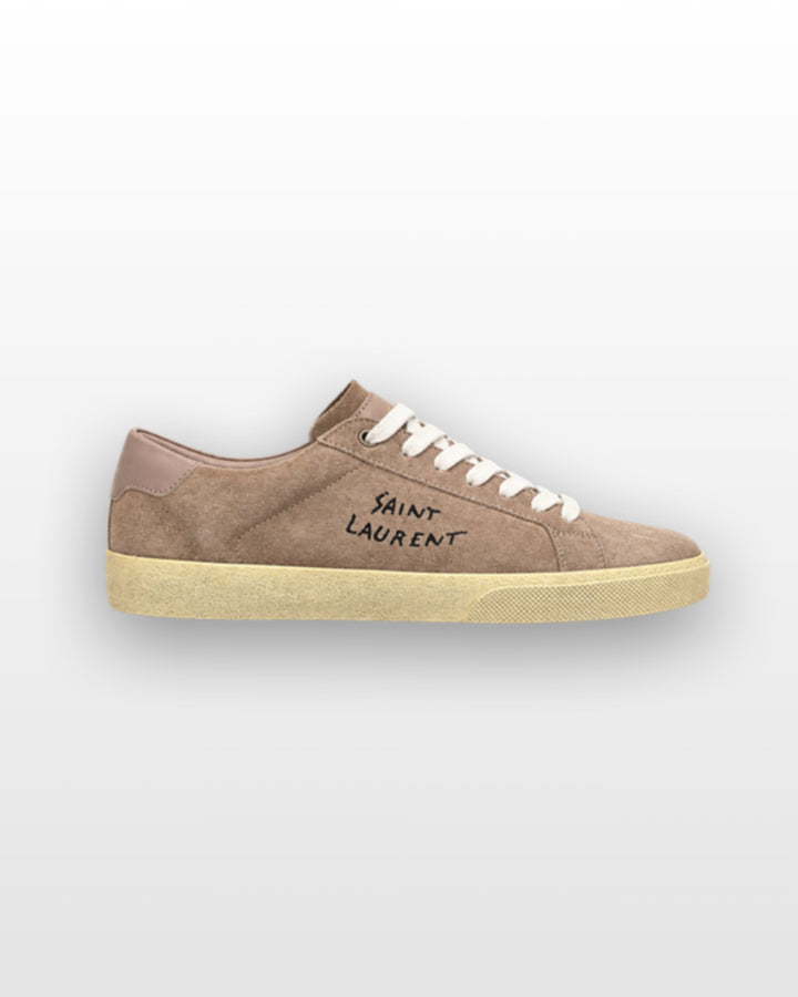 Tênis Saint Laurent Court Classic Bege
