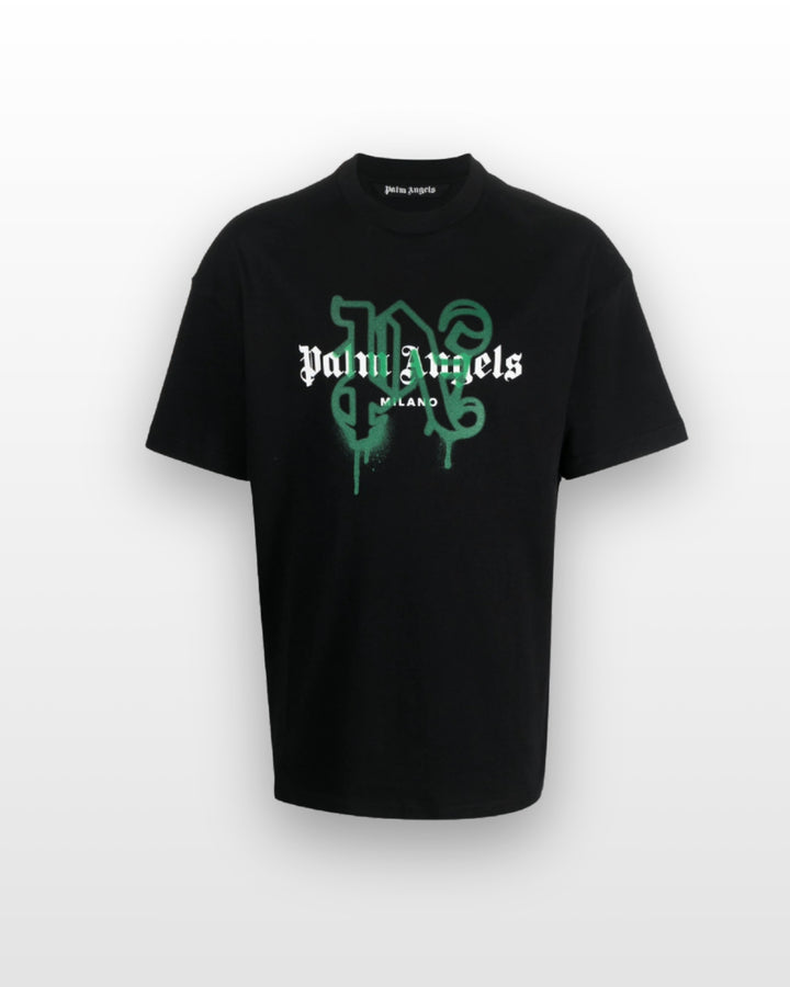 Palm Angels T-Shirt Logo Spray Milano